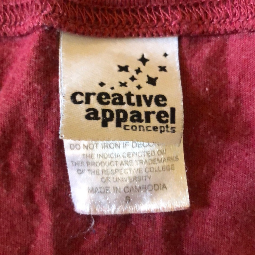 Creative Apparel Razorback Pride Crop Top - Picture 2 of 2
